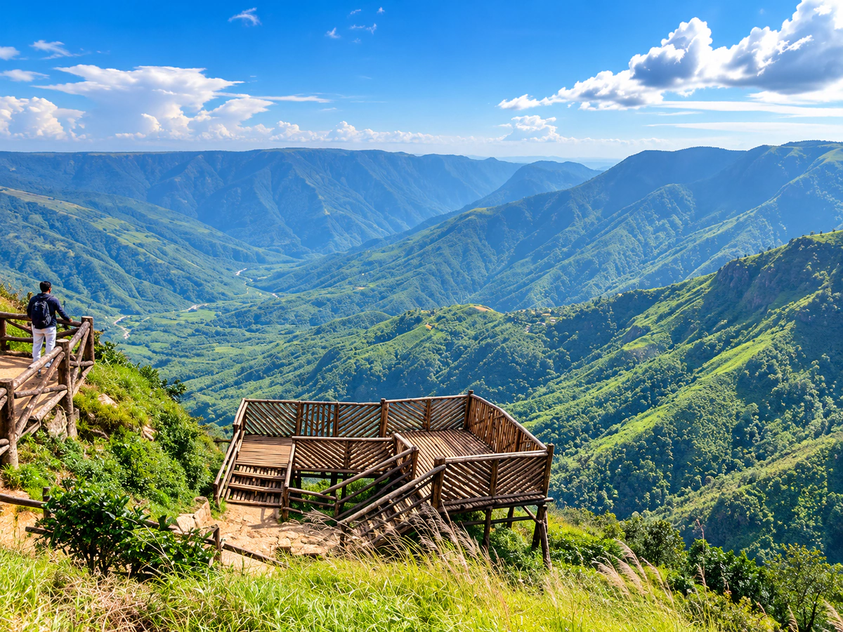 Laitlum canyon, Meghalaya
