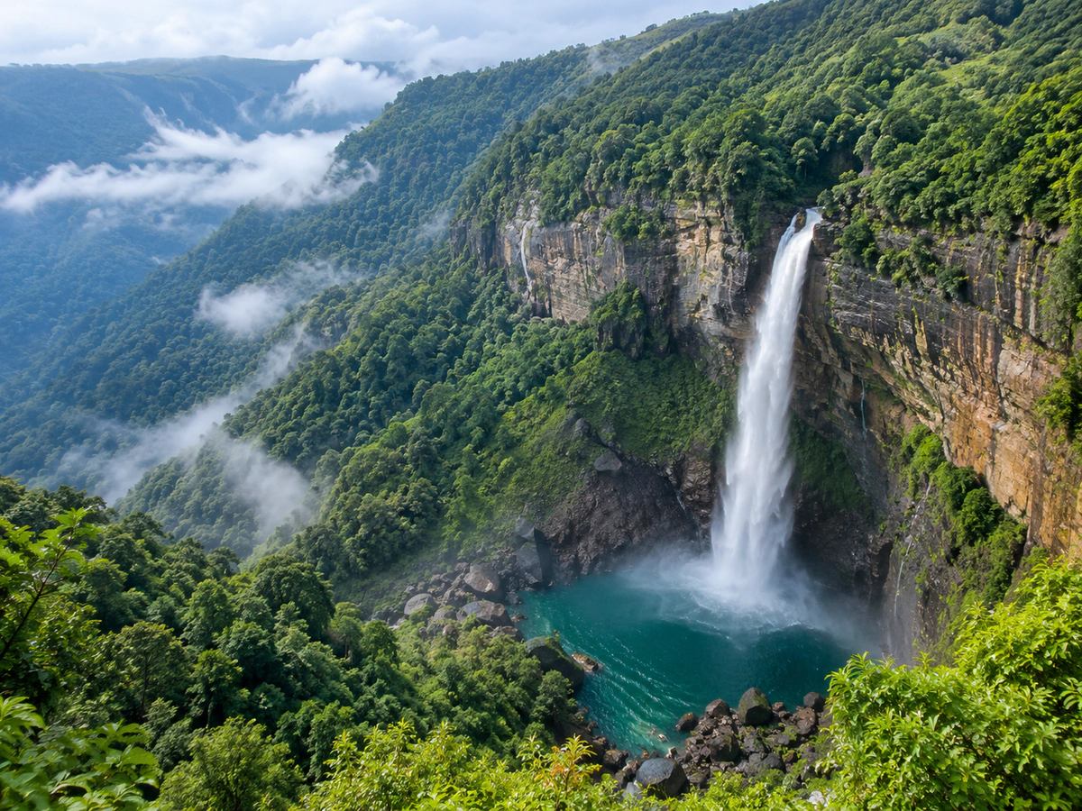 Nohkalikai falls, Meghalaya